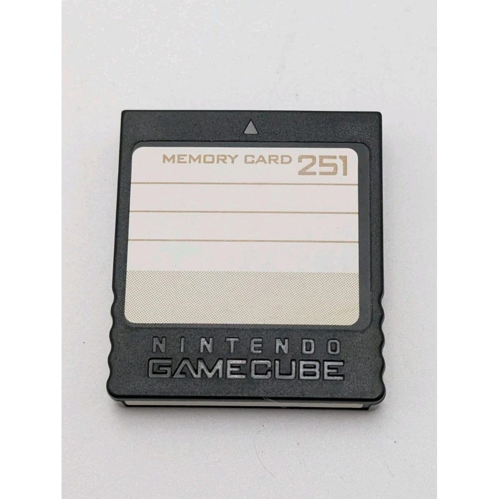 Nintendo GameCube Memory Card 251 Blocks Black Official OEM DOL-014 Japan